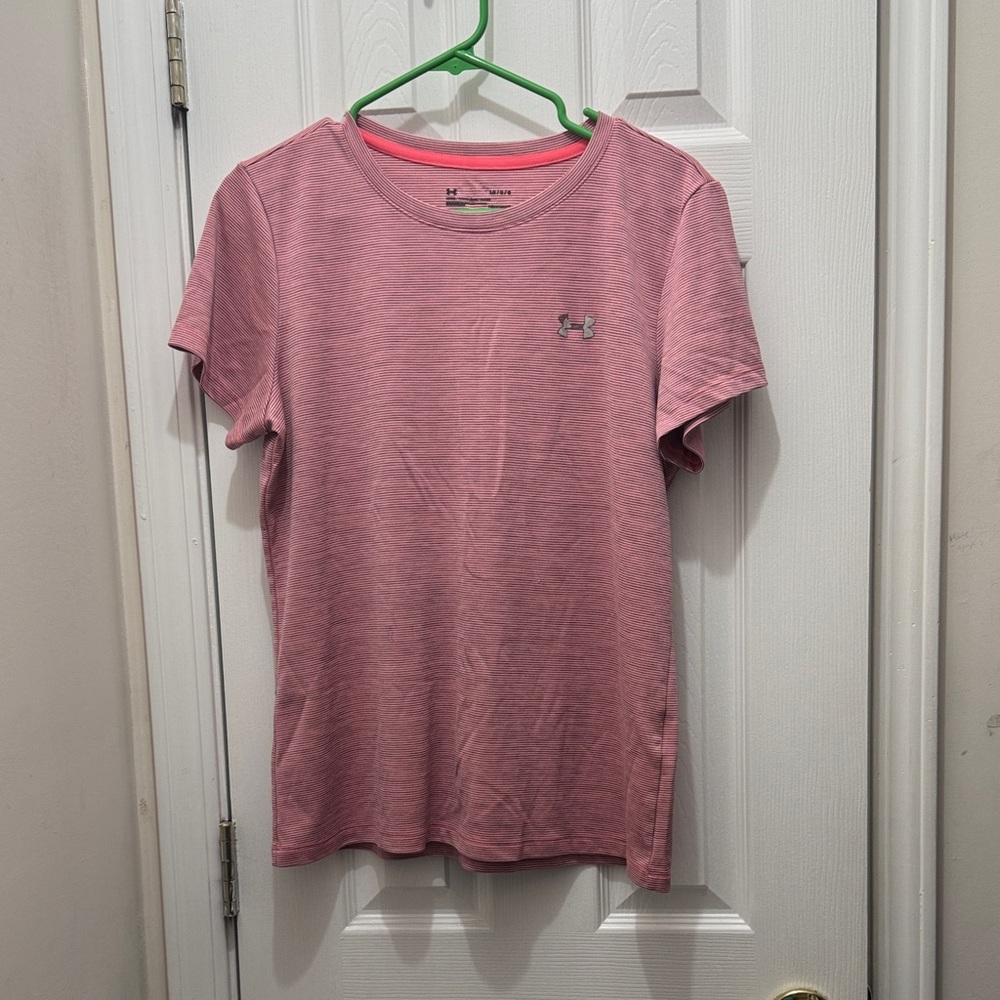Under Armour Heathered Pink Tee